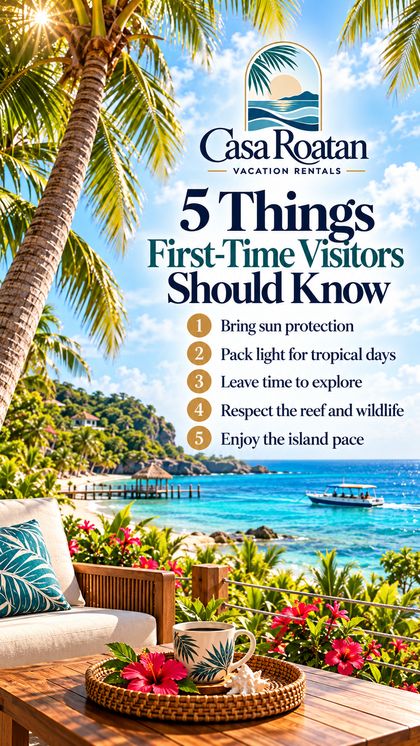 Sample vertical post listing five things first-time visitors should know